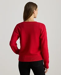 Lauren Ralph Lauren Petite Intarsia-Knit Crewneck Sweater
