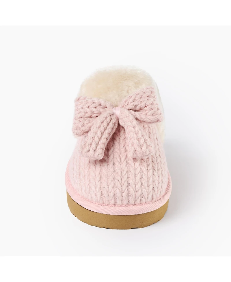 Minnetonka Women's Bowelle Scuff Sweater Knit Slippers