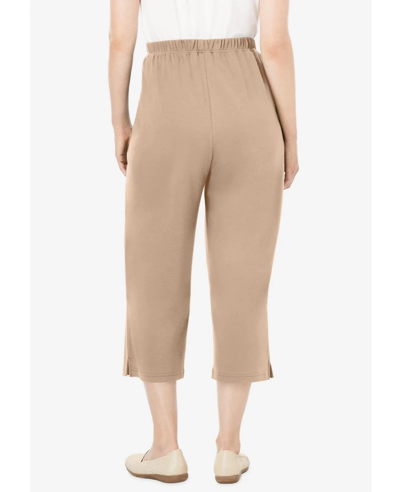 Woman Within Women's 7-Day Knit Capri