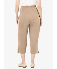 Woman Within Women's 7-Day Knit Capri