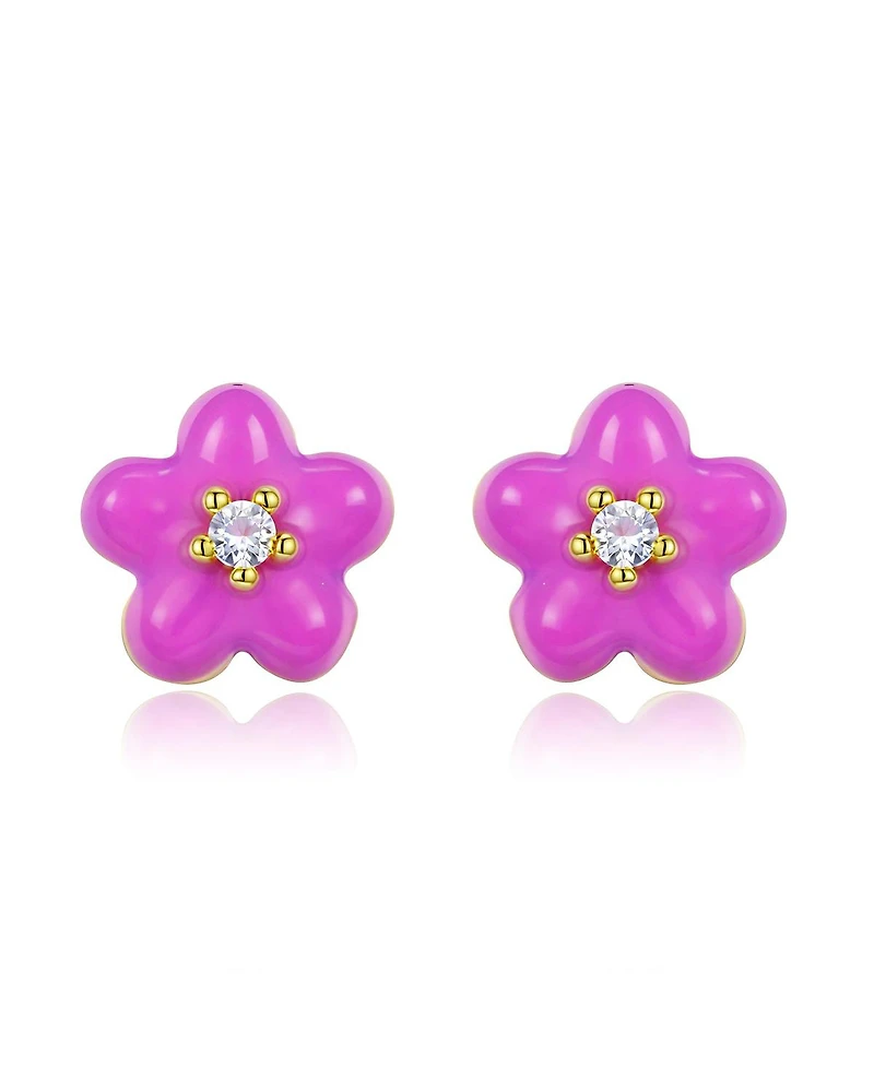 Anna Zuckerman Petit Daisy Rose Earrings
