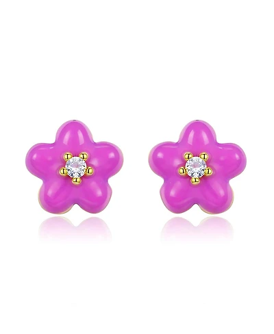 Anna Zuckerman Petit Daisy Rose Earrings
