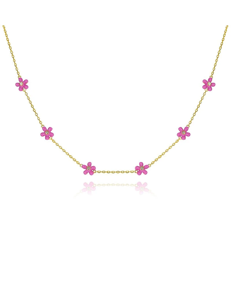 Anna Zuckerman Petit Rosie Rose Necklace