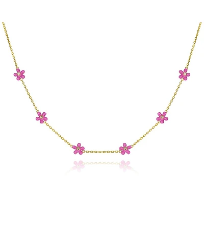 Anna Zuckerman Petit Rosie Rose Necklace