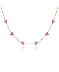 Anna Zuckerman Petit Rosie Rose Necklace