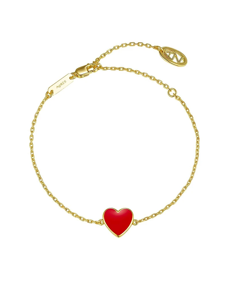 Anna Zuckerman Petit Love Bracelet in Red