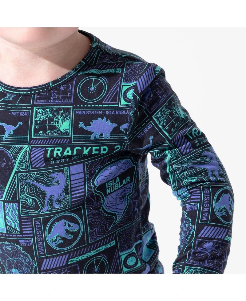 Bellabu Bear Kids Unisex Kids' Jurassic Park: Tracker Set of 2 Piece Pajamas