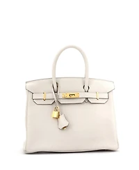 Pre-Owned Hermes Birkin 30 Handbag Light Togo with Gold Hardware