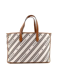 Pre-Owned Givenchy Medium Bond Shopper Tote Logo Jacquard Canvas