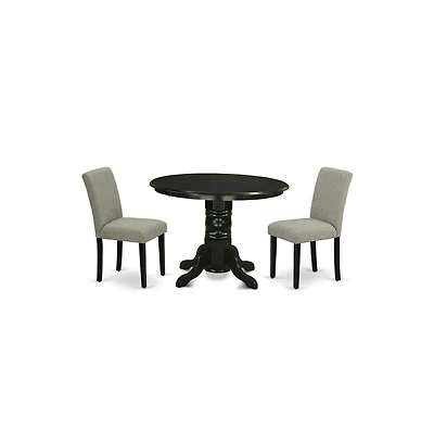 East West Furniture Dining Room Set Black