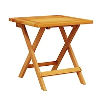 vidaXL Patio Side Table 15.7"x15.7"x15.7" Solid Wood Acacia