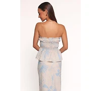 Petal and Pup Women's Elena Strapless Top - Blue Soleil