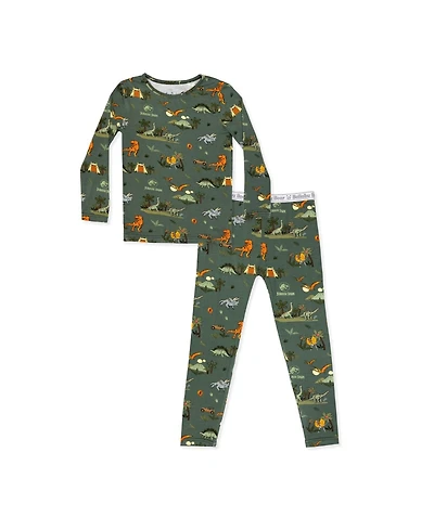 Bellabu Bear Unisex Kids' Jurassic Park: Safari Set of 2 Piece Pajamas