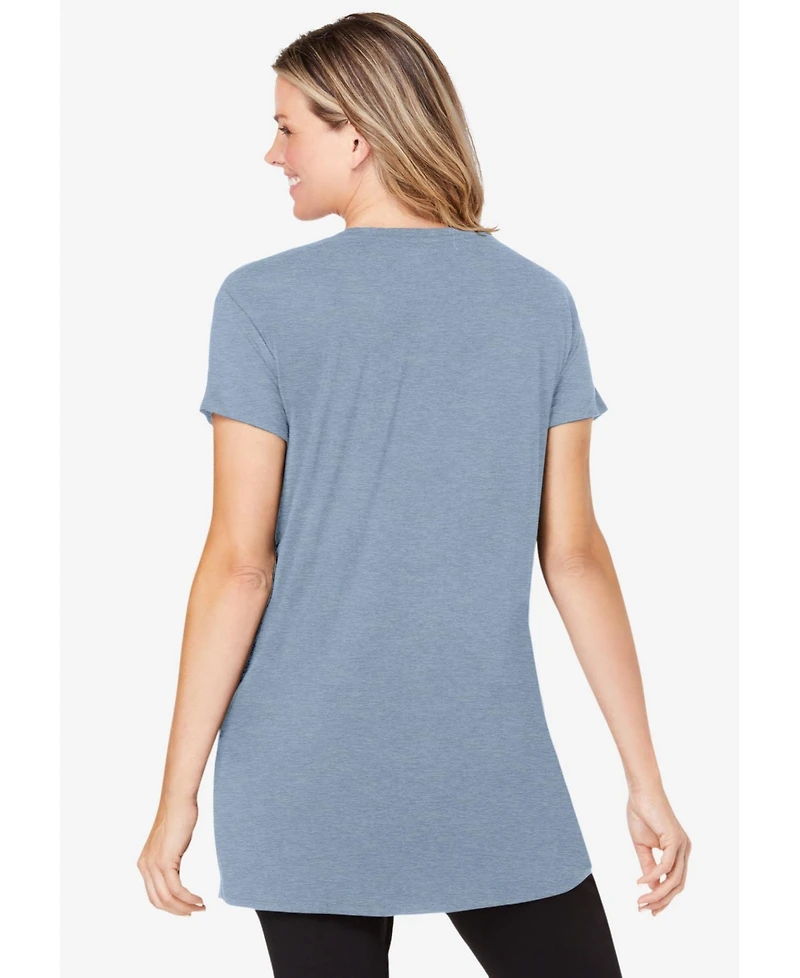 Dreams & Co. Women's Soft Pj Tunic Tee