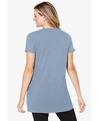 Dreams & Co. Women's Soft Pj Tunic Tee
