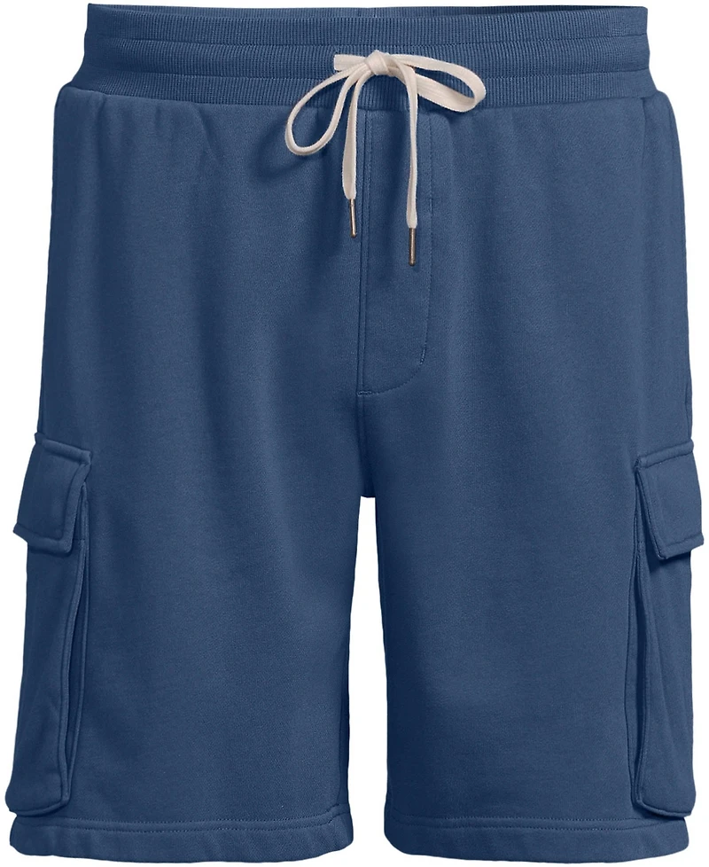 Lands' End Men's Serious Sweats French Terry Cargo Shorts
