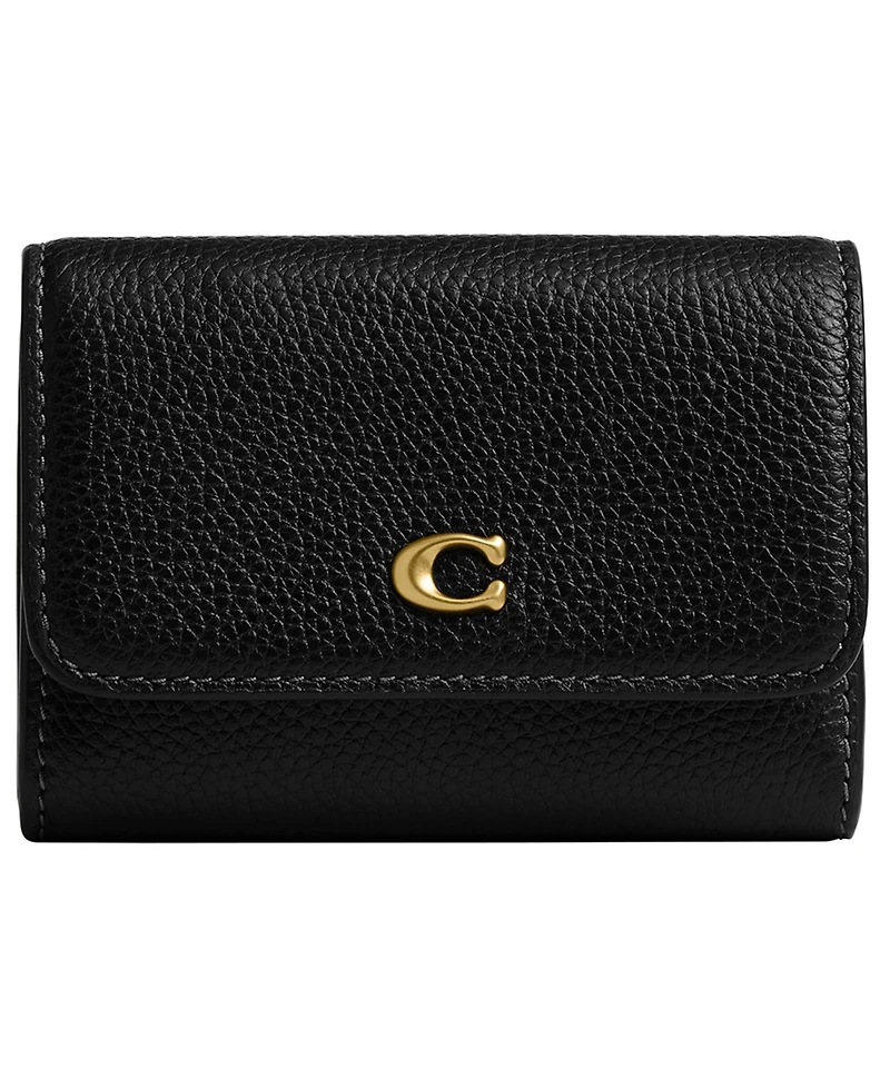 Coach Women's Polished Essential Flap Card Case