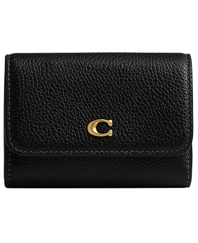 Coach Women's Polished Essential Flap Card Case
