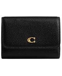 Coach Women's Polished Essential Flap Card Case