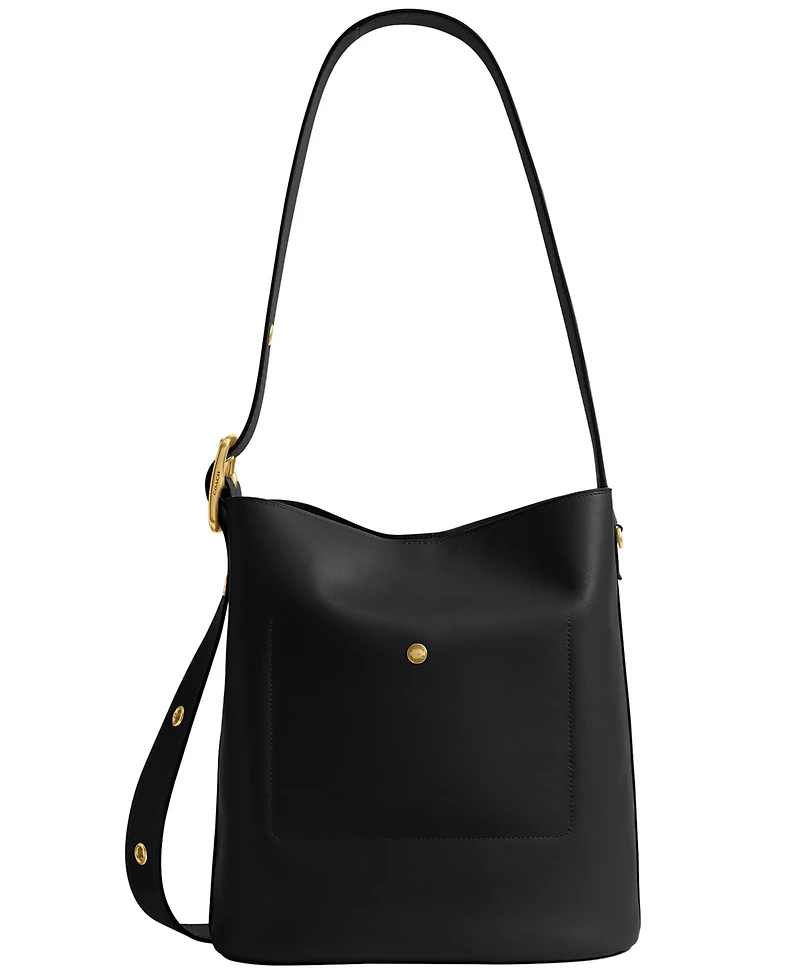 Coach Bleecker Medium Leather Bucket Bag