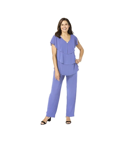 Woman Within Women's Tiered Pant Set