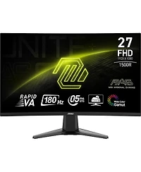 Msi Mag 27C6F 27" 16:9 Full Hd 180Hz Curved Va Led Hdr Gaming Monitor, Metallic Black