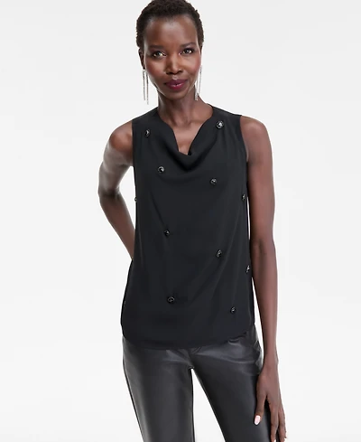 I.n.c. International Concepts Women's Embellished Halter Top, Macy's Exclusive