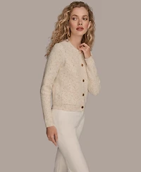 Donna Karan New York Women's Metallic Cardigan Sweater