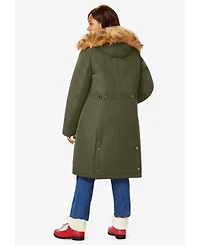 Woman Within Plus The Arctic Parka Knee Length