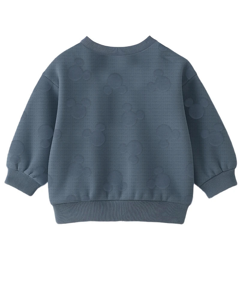 Disney Baby Boys 3-Piece Mickey Print Sweater, Bodysuit and Pants Set
