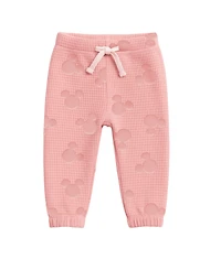 Disney Baby Girls 3-Piece Minnie Mouse Print Sweatshirt, Bodysuit and Pants Set