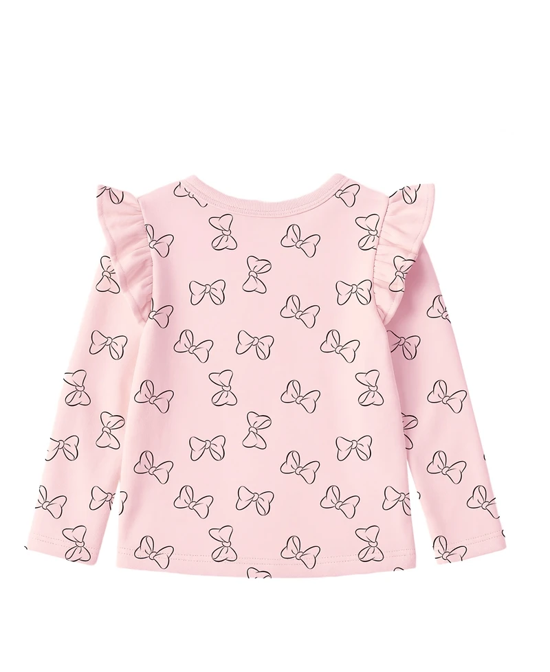 Disney Baby Girls 2-Piece Minnie Mouse Overall and Top Set