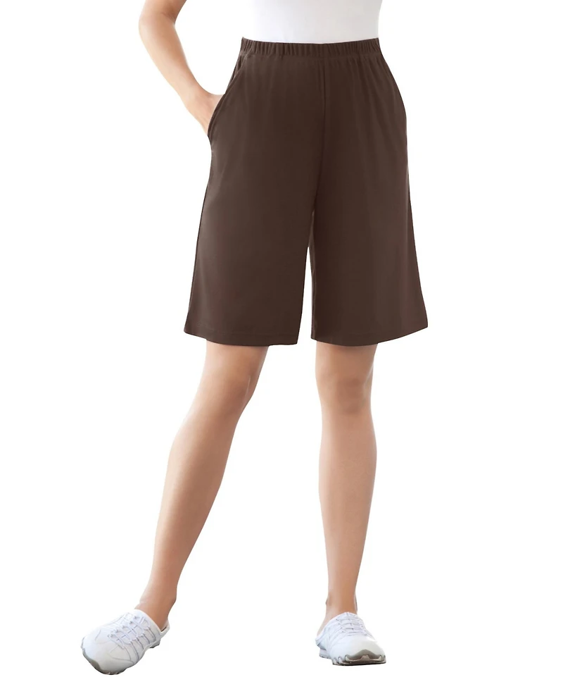 Woman Within Plus 7-Day Knit Short