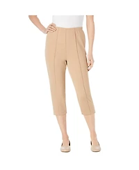 Woman Within Plus The Hassle-Free Soft Knit Capri