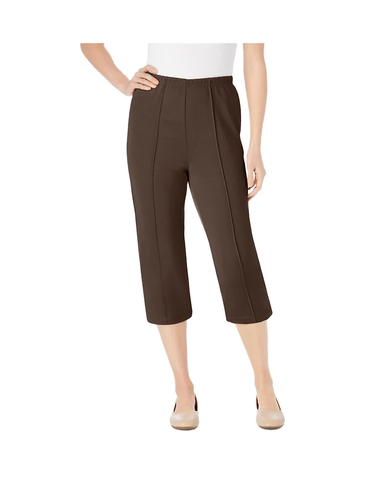 Woman Within Plus The Hassle-Free Soft Knit Capri