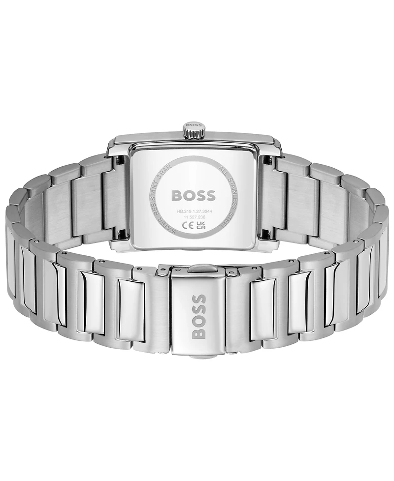 Hugo Boss Men's Principle Dress Quartz Basic Calendar Stainless Steel Watch, 28 x 39mm