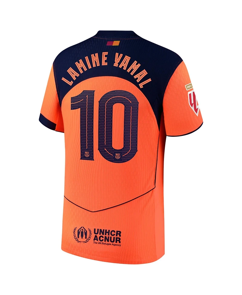 Nike Men's Lamine Yamal Orange Barcelona 2025/26 Third Authentic Player Jersey
