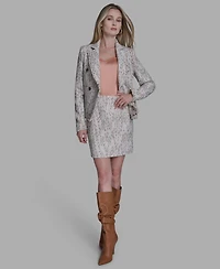 Bcbg Women's Novelty Button Front Jacket