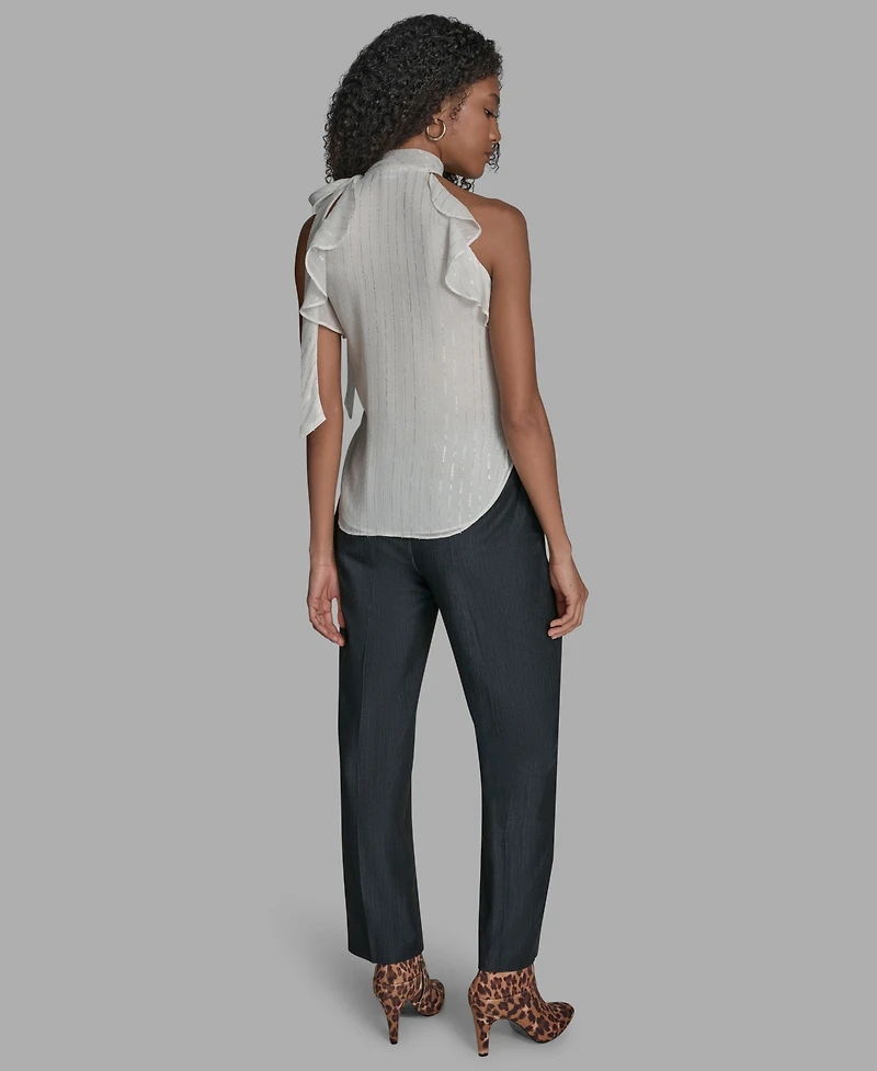 Bcbg Women's Solid Halter Neck Blouse