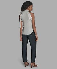 Bcbg Women's Solid Halter Neck Blouse