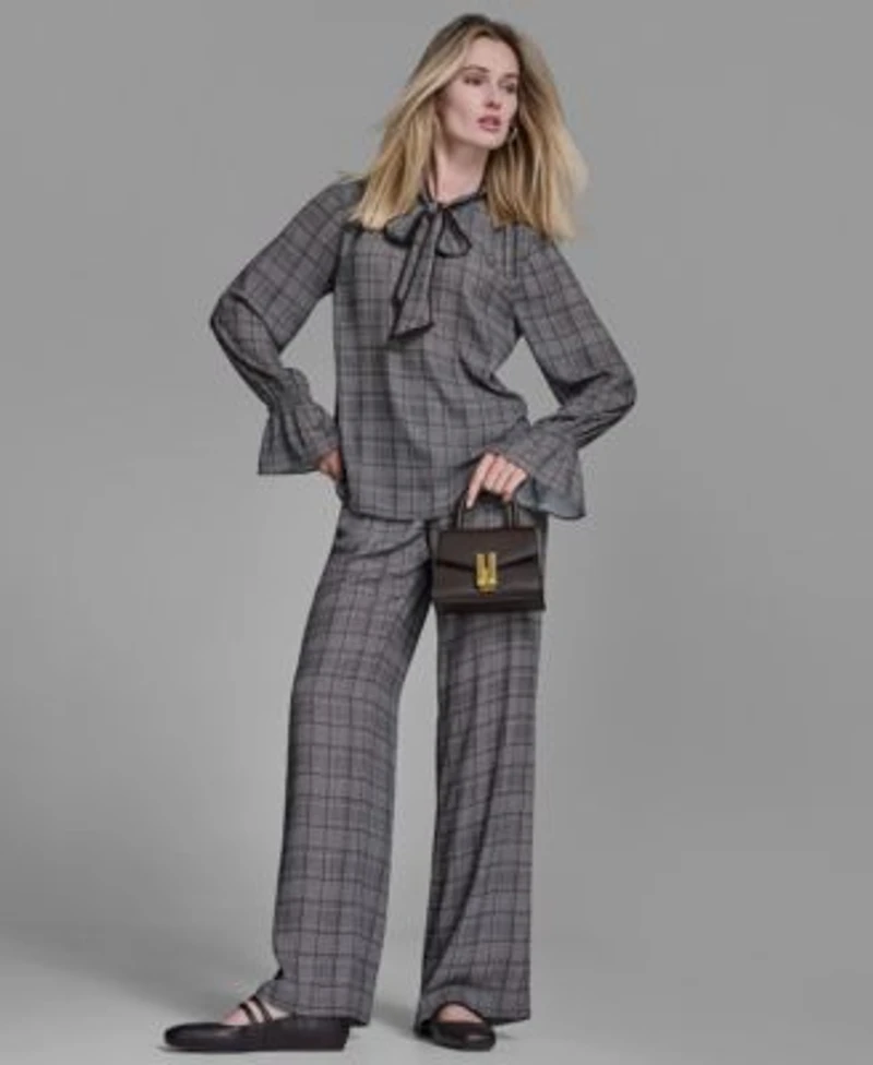 Bcbg Suits Blouse Wide Leg Pants