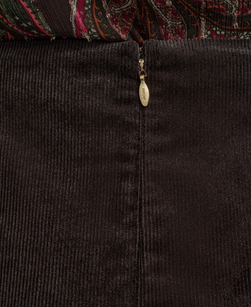 Bcbg Women's Corduroy Mini Skirt