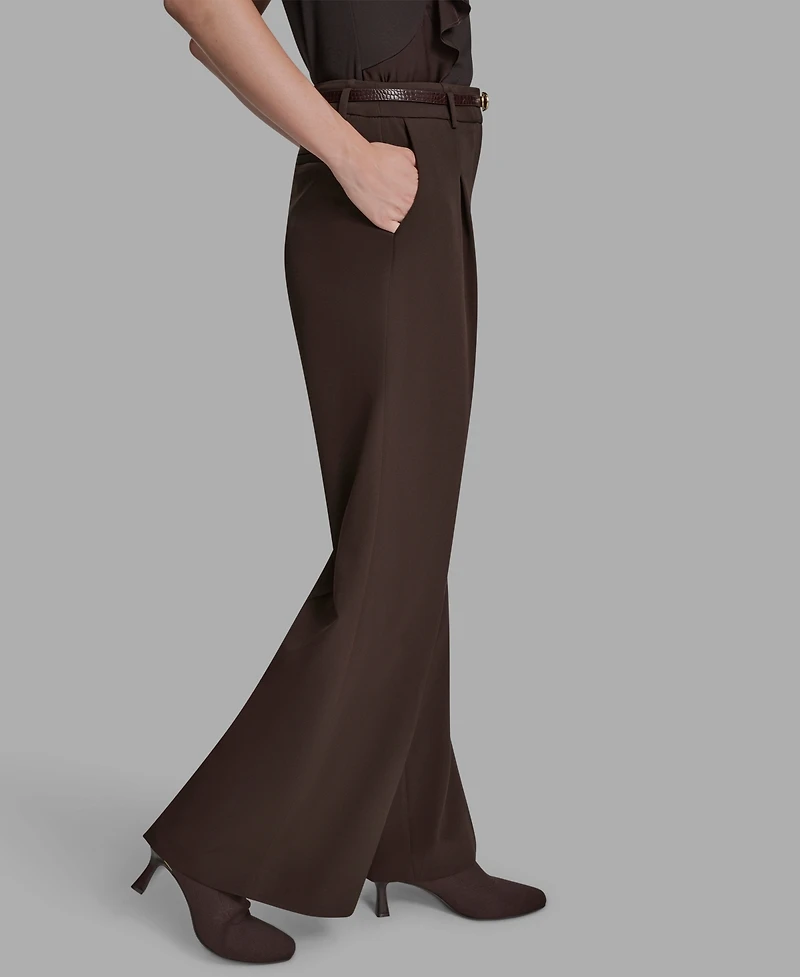 Bcbg Women's Pleated Wide Leg Pants