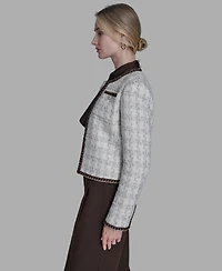 Bcbg Women's Tweed Open-Front Jacket