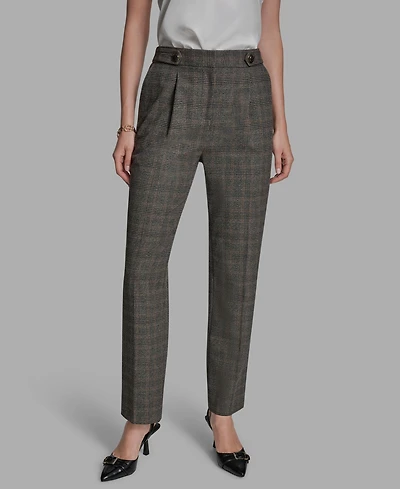 Bcbg Women's Pleated Wide Leg Full Length Pants