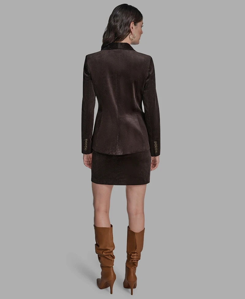 Bcbg Women's Corduroy Double Breasted Jacket