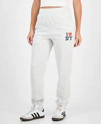 Grayson Threads, The Label Juniors' I Love Ny Fleece Joggers