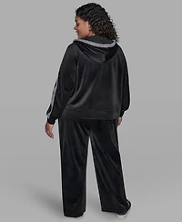Karl Lagerfeld Paris Plus Double Waistband Jacket