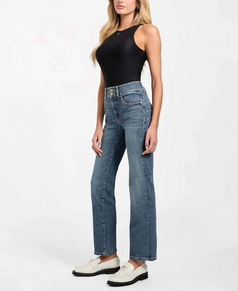 Guess Women's Shape-Up Straight Leg Jeans
