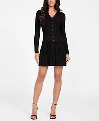 Guess Womens Long Sleeve Ribbed Miranda Sweater Skirt